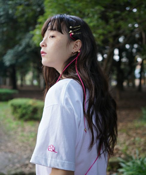 rinrinka.unclear scent logo T-shirt[i-RRK19SS-T/White×Pink]