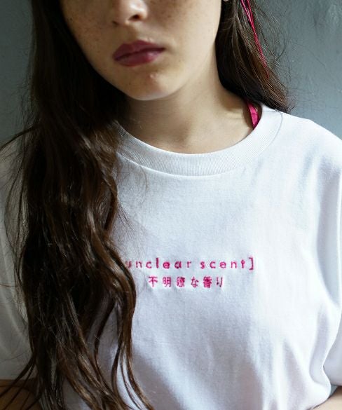 rinrinka.unclear scent logo T-shirt[i-RRK19SS-T/White×Pink]