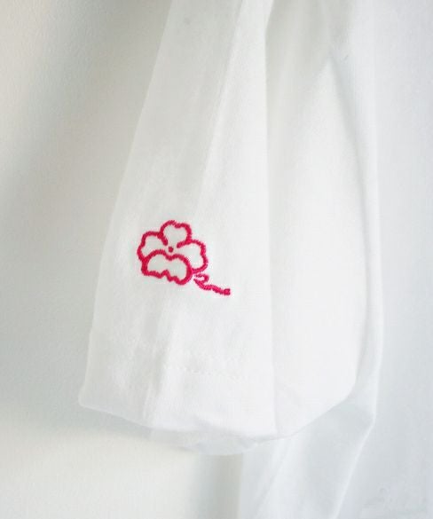 rinrinka.unclear scent logo T-shirt[i-RRK19SS-T/White×Pink]