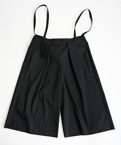 Mochi.モチ.black wide suspenders pants [19SS-P01]