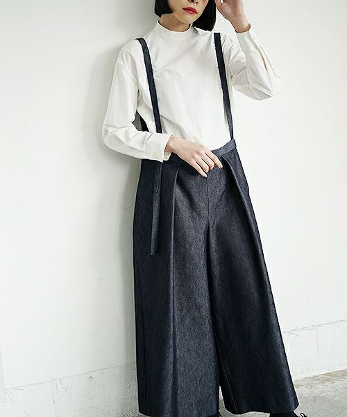 Mochi.モチ.denim wide suspenders pants [19SS-P02]