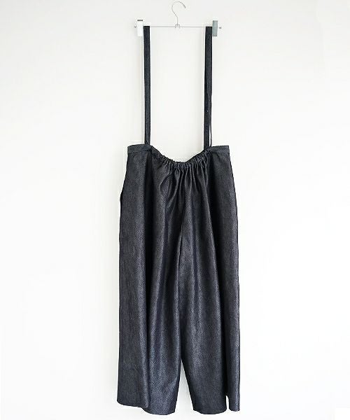 Mochi.モチ.denim wide suspenders pants [19SS-P02]