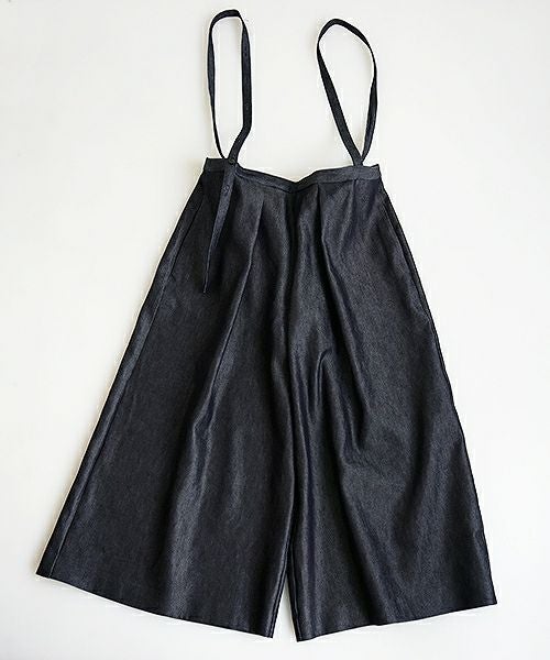 Mochi.モチ.denim wide suspenders pants [19SS-P02]