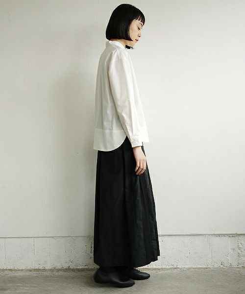Mochi.モチ.petit high necked shirt [19SS-BL01/white]