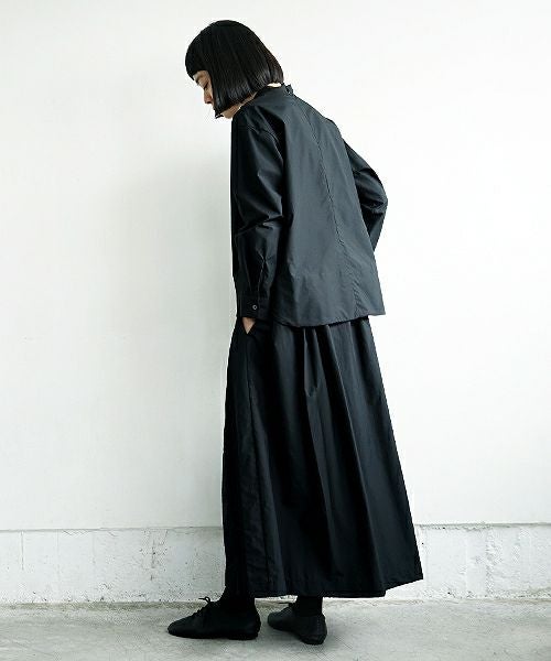 Mochi.モチ.petit high necked shirt [19SS-BL01/black]