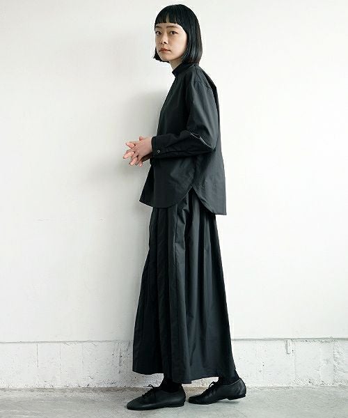 Mochi.モチ.petit high necked shirt [19SS-BL01/black]