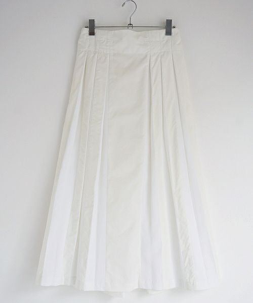 Mochi.モチ.tuck long skirt [19SS-SK01/white]