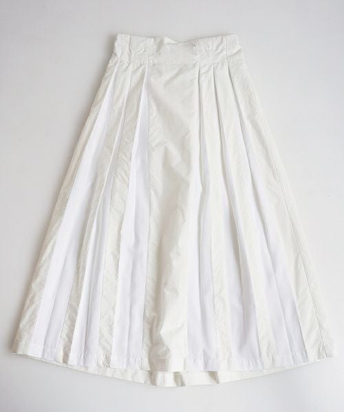 Mochi.モチ.tuck long skirt [19SS-SK01/white]
