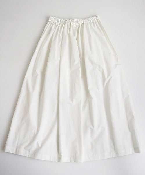 Mochi.モチ.tuck long skirt [19SS-SK01/white]