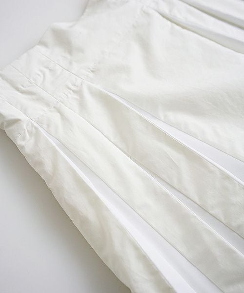 Mochi.モチ.tuck long skirt [19SS-SK01/white]