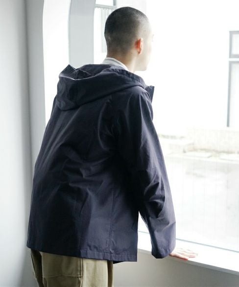 STUDIONICHOLSON HOODED CROP JACKET[SNM-016/DARK NAVY]
