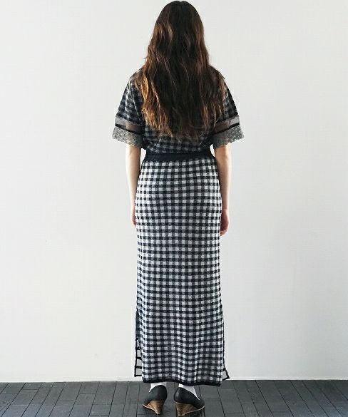 malamute.gingham check skirt [mlm 19SS-SK09 / BLACK]
