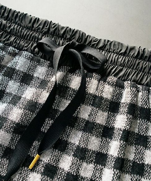 malamute.gingham check skirt [mlm 19SS-SK09 / BLACK]