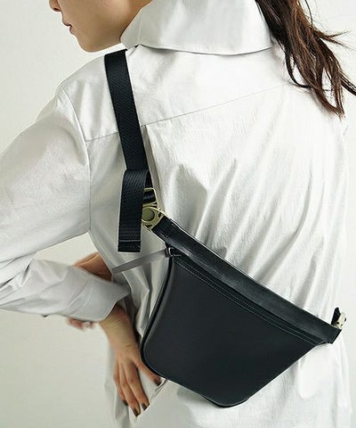 macromauro マクロマウロ.plane bag small PVC[black]_