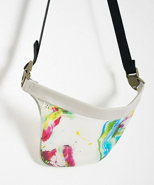 macromauro マクロマウロ.plane bag paint small PVC[white]_