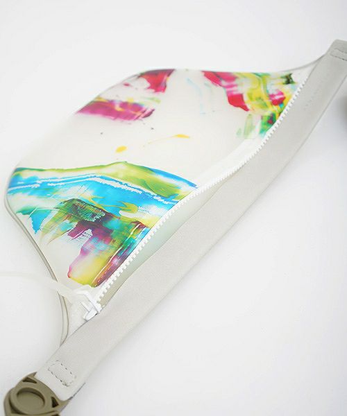 macromauro マクロマウロ.plane bag paint small PVC[white]_