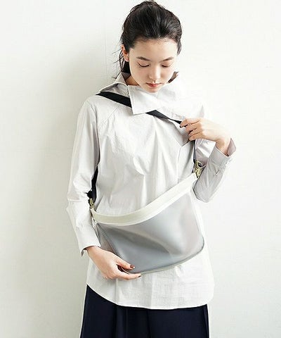 macromauro マクロマウロ.plane bag large PVC[white]_