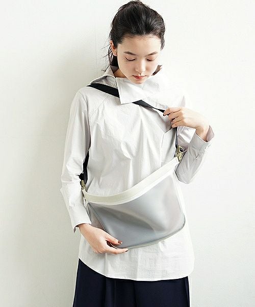 macromauro マクロマウロ.plane bag large PVC[white]_