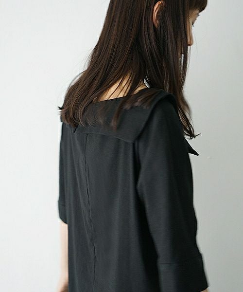 Mochi.モチ.linen dress [915-op02/black]