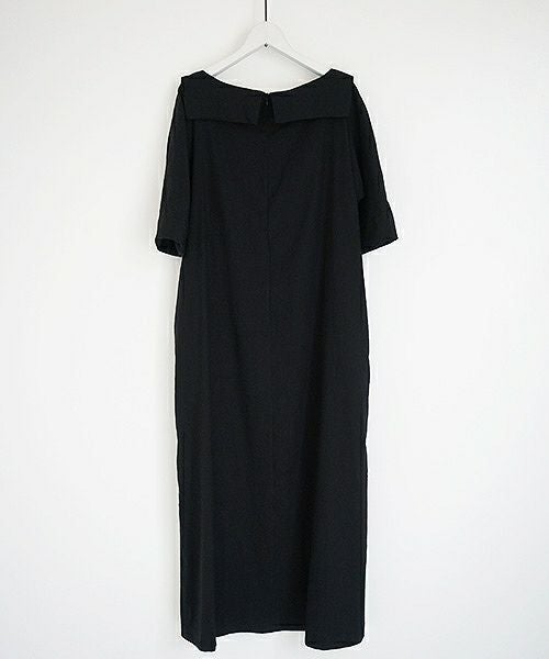 Mochi.モチ.linen dress [915-op02/black]