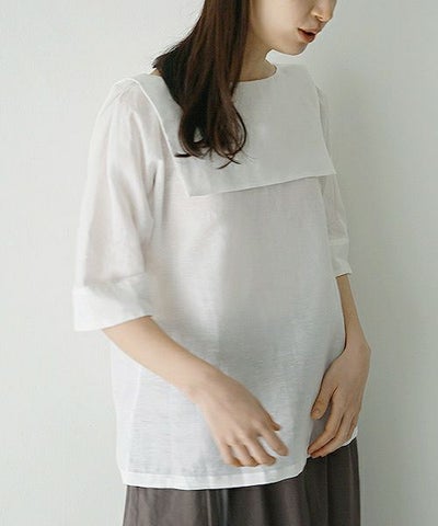 Mochi.モチ.white blouse [915-bl01]