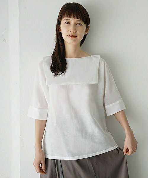 Mochi.モチ.white blouse [915-bl01]