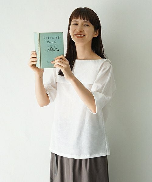 Mochi.モチ.white blouse [915-bl01]