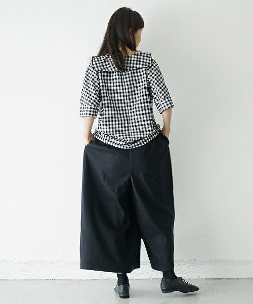 Mochi.モチ.gingham check blouse [915-bl02]