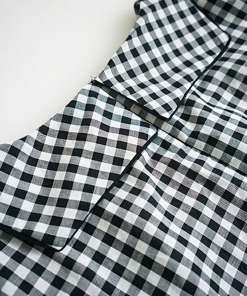 Mochi.モチ.gingham check blouse [915-bl02]