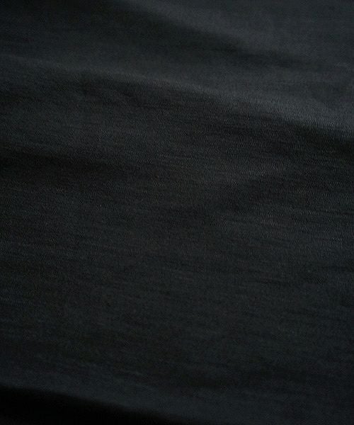 Mochi.モチ.french linen wrap wide pants [black]