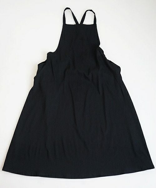 Mochi.モチ.french linen jumper skirt [915-op01/black]