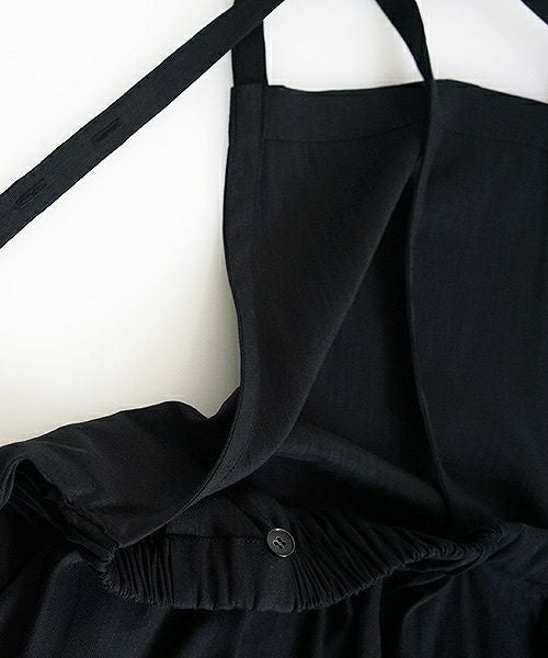 Mochi.モチ.french linen jumper skirt [915-op01/black]