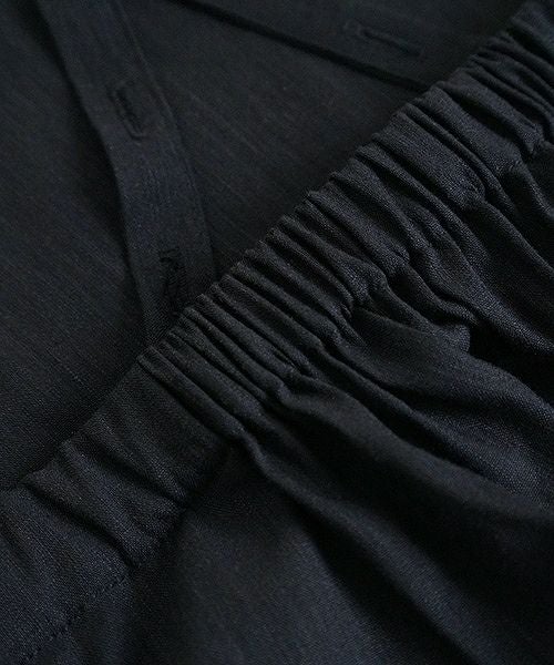 Mochi.モチ.french linen jumper skirt [915-op01/black]