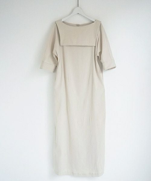 Mochi.モチ.linen dress [915-op02/light beige]