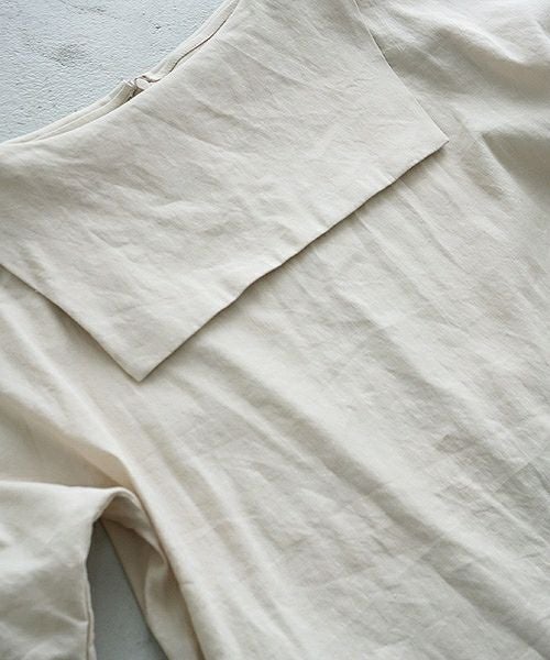 Mochi.モチ.linen dress [915-op02/light beige]