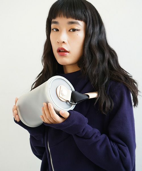 macromauro マクロマウロ.cylinder bag small PVC[white]_