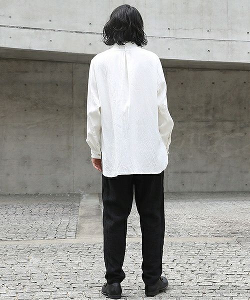 suzuki takayuki スズキタカユキ one-piece-shawl-collar shirt[A203