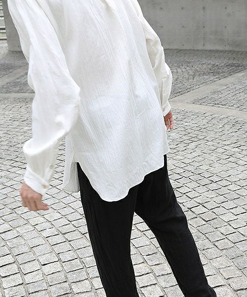 suzuki takayuki.スズキタカユキ.one-piece-shawl-collar shirt[A203-04/nude]