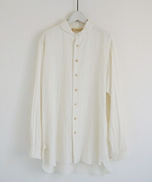 suzuki takayuki.スズキタカユキ.one-piece-shawl-collar shirt[A203-04/nude]