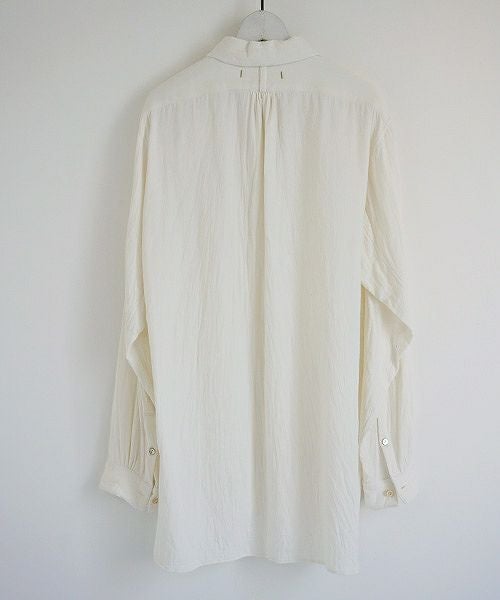 suzuki takayuki.スズキタカユキ.one-piece-shawl-collar shirt[A203-04/nude]
