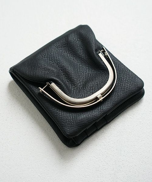 EDROBERTJUDSON.エドロバートジャドソン.frame half wallet[B01Q WL-38A / 05.BLACK]