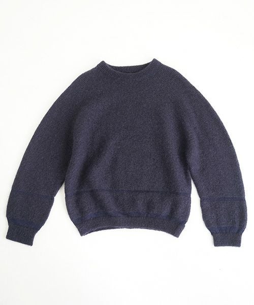 ohta.navy mohair knit[kn-00N]