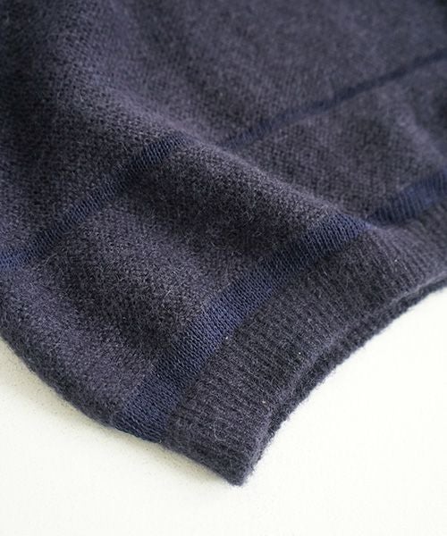 ohta.navy mohair knit[kn-00N]