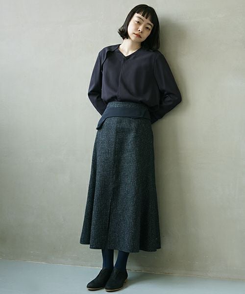 suzuki takayuki スズキタカユキ peasant dress Ⅱ [A251-23/ebony black]