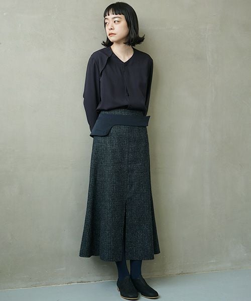 ohta.オオタ.wool silk skirt[sk-06W]