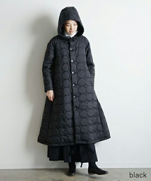 Mochi.モチ.quilted hood coat[ma9-co-01]