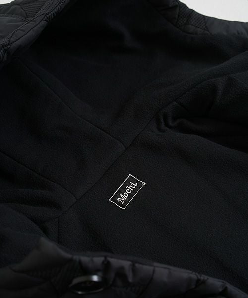 Mochi モチ quilted hood coat[ma9-co-01/black・khaki]