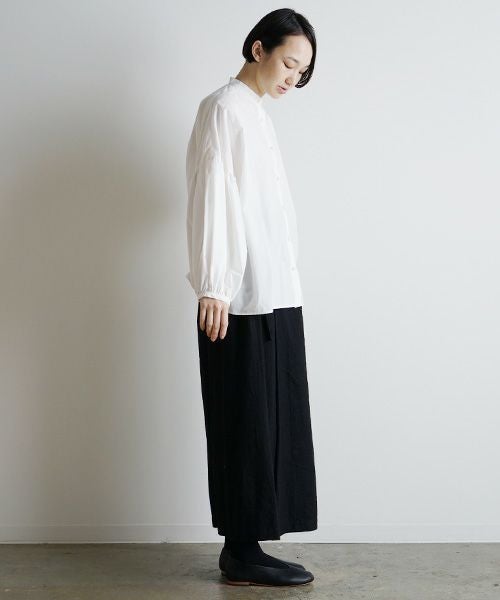 Mochi.モチ.wrap wide pants [ma9-p-01]