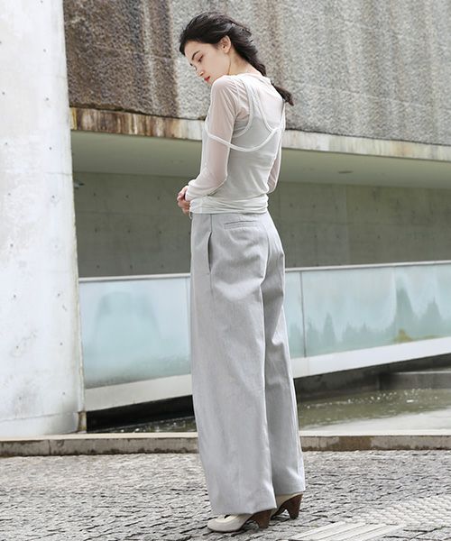 AKIKOAOKI wide pleated trousers-02[P01-02]
