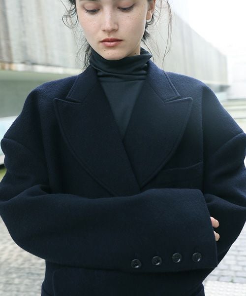 AKIKOAOKI shoulder long coat[C03]